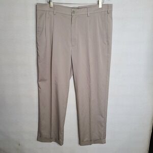 Pro Tour Men's Pleated Golf Pants, Size 36x29, Khaki Dress Chino Casual